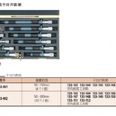 三豐廣州代理 MITUTOYO 接桿式內徑千分尺133-159 單桿內徑千分尺 133-159 三豐MITUTOYO