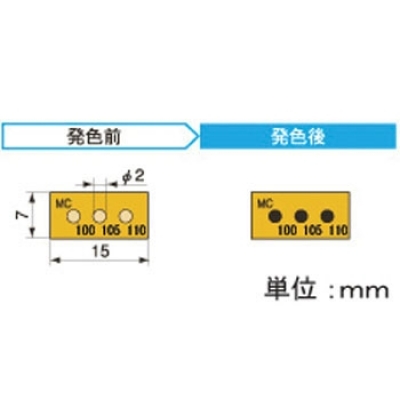 アセイ工業 3MC100 半導體示溫標簽3溫顯示類型