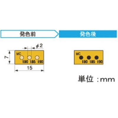 アセイ工業(yè) 3MC180 半導(dǎo)體示溫標(biāo)簽3溫顯示類(lèi)型