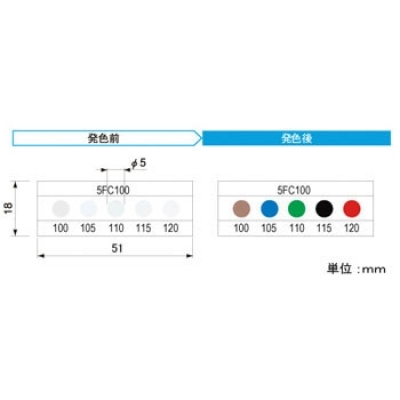 アセイ工業(yè) 5FC100 熱色傳感器5溫顯示類型