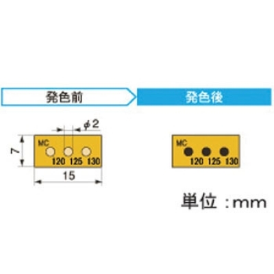 アセイ工業(yè) 3MC120 半導(dǎo)體示溫標(biāo)簽3溫顯示類型