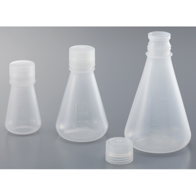 AS ONE 亞速旺 PEF50 PP三角燒瓶 （帶螺旋帽）PP三角フラスコ ERLENMEYER FLASK PP C3-9954-01