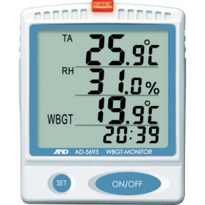 AND 艾安得 5693壁掛、桌上型中暑指數監視器
