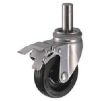 HAMMER CASTER 錘牌 腳輪 315 SKRU125-鏈球SUS插入SP付橡膠車