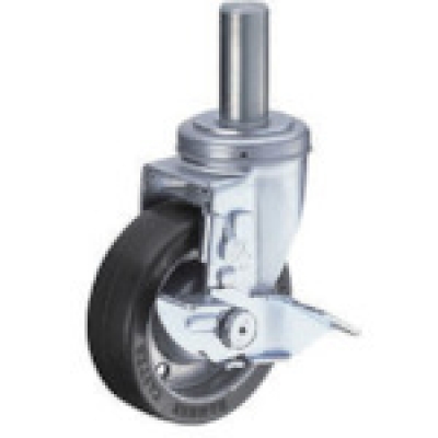 HAMMER CASTER 錘牌 腳輪413 SKWRB 100-鏈球插入SP付寬幅橡膠B車